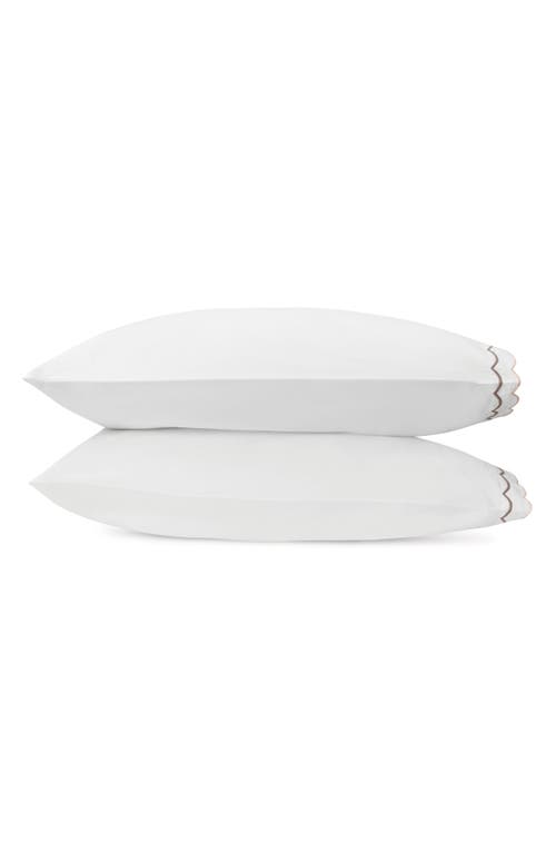 Matouk India Set of 2 350 Thread Count Cotton Pillowcases in Driftwood at Nordstrom
