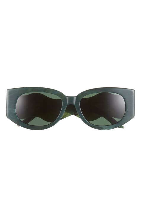 Casablanca Wave Sunglasses Green