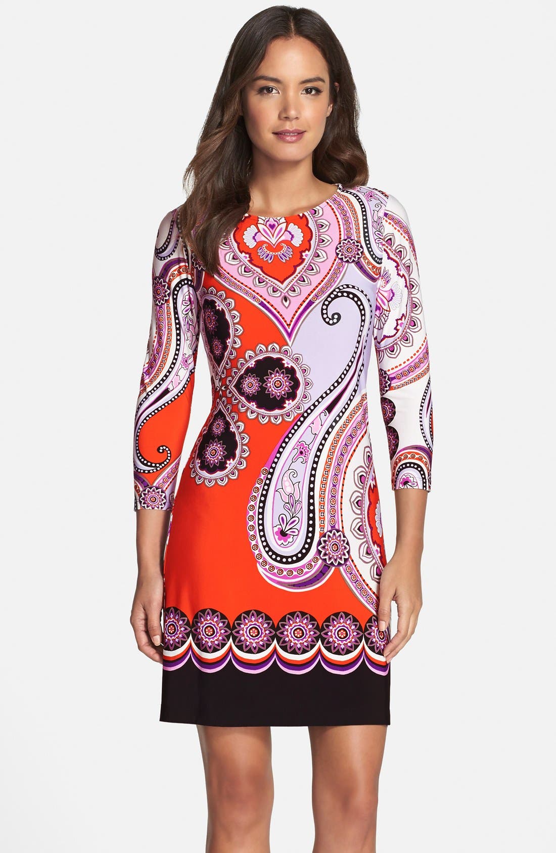 Donna Print Jersey Shift Dress (Regular & Petite) Nordstrom