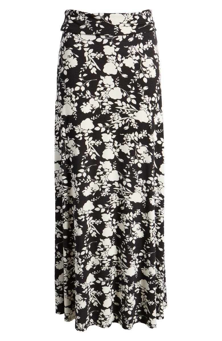 Loveappella Floral Roll Top Maxi Skirt | Nordstrom