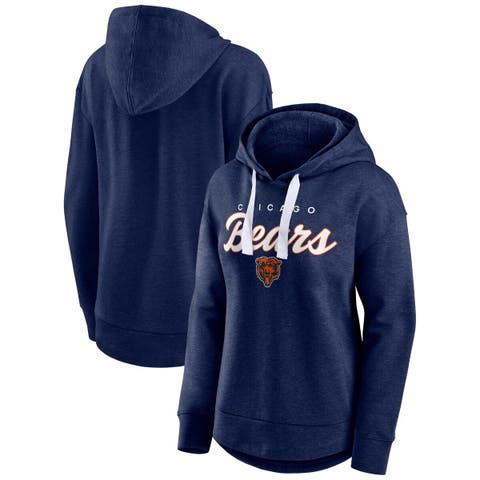 FANATICS Women's Fanatics Branded Heathered Navy Chicago Bears Historic  Logo Sport Resort Vintage Arc Cropped Raw Edge Pullover Hoodie