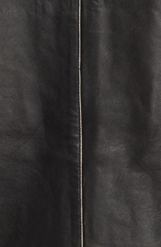 Shop Frye Café Racer Distressed Water Repellent Leather Jacket In Black