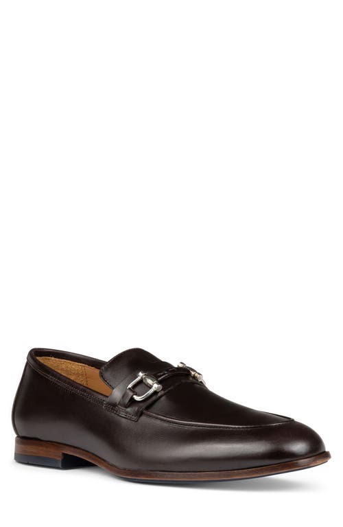 Donald Pliner Slade Bit Loafer in Dark Brown 