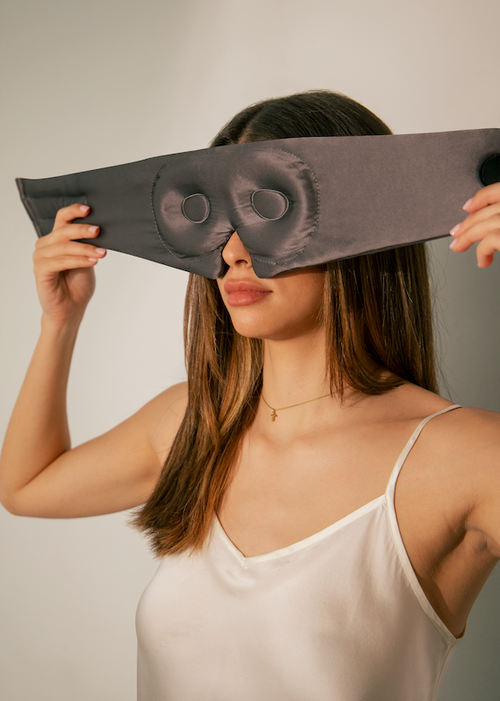 Drowsy Sleep Co . Eyelash Protecting Sleep Mask In Moonlight Shadow