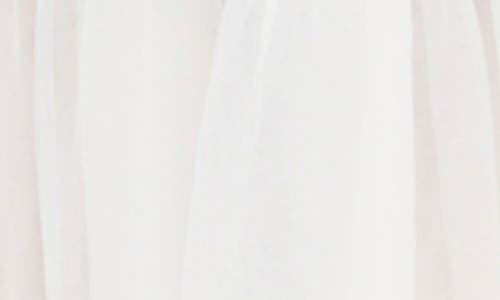 Shop English Factory Tulle Contrast Sleeveless Midi Dress In White