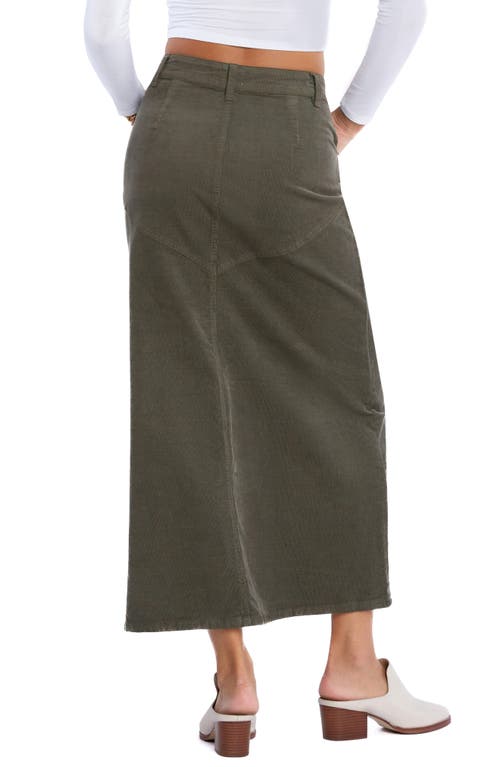 WASH LAB DENIM WASH LAB DENIM CORDUROY MAXI SKIRT