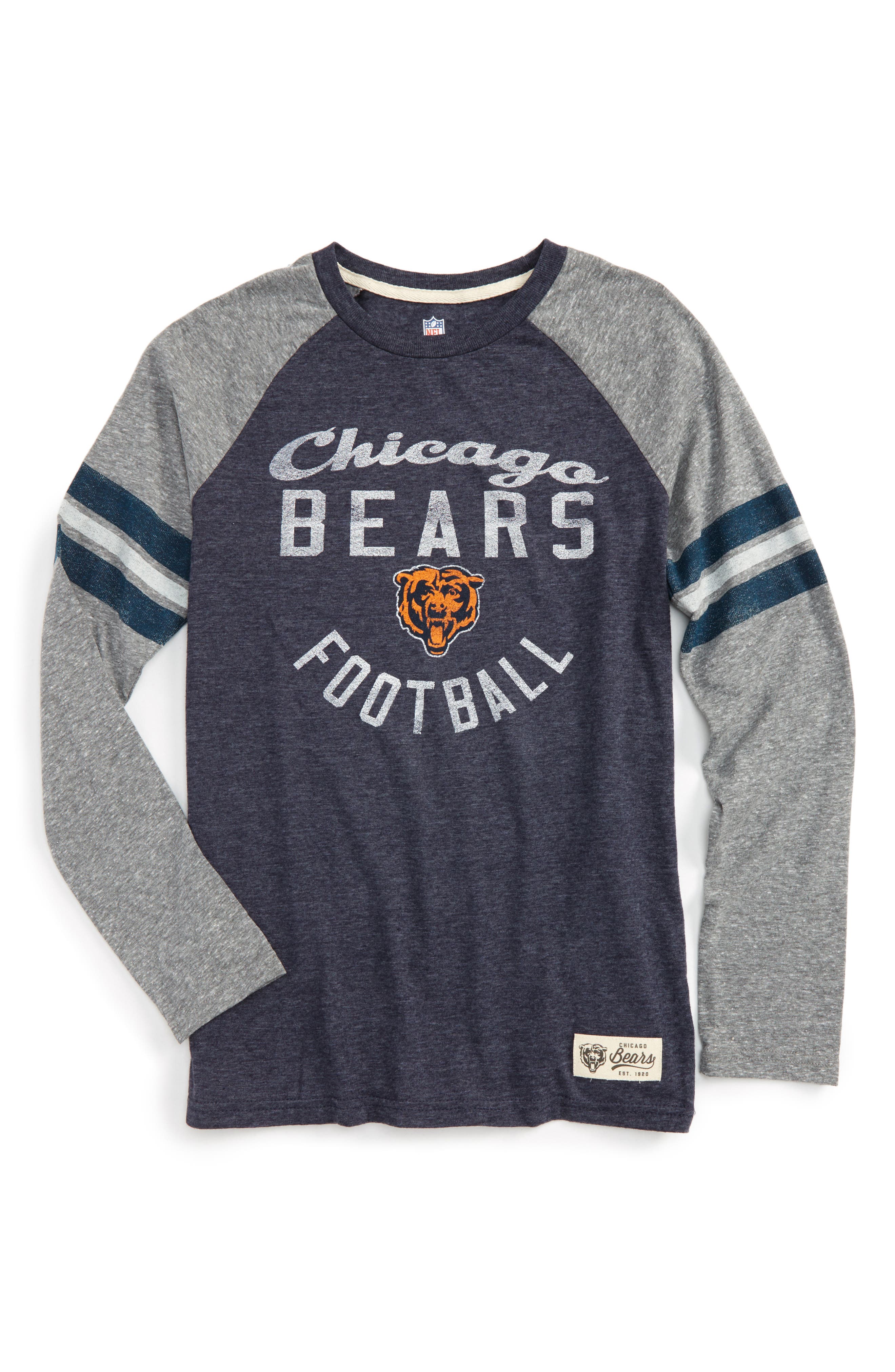 OuterStuff Chicago Bears Girls Long Sleeve Hooded Dress OuterStuff Chicago Bears Girls Long Sleeve Hooded Dress