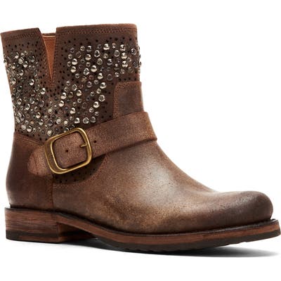 Frye Veronica Deco Studded Bootie, Brown