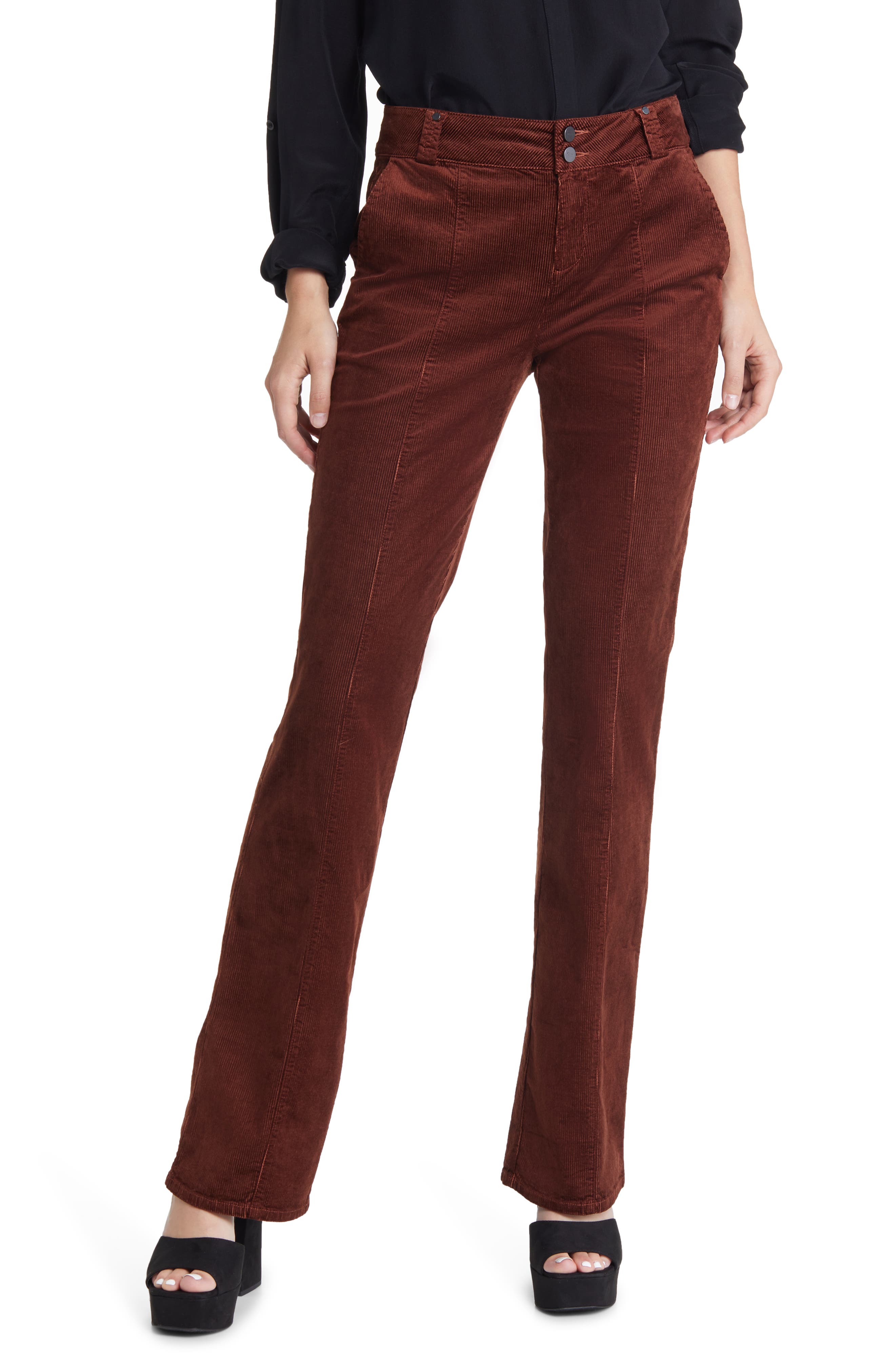 bootcut velvet pants