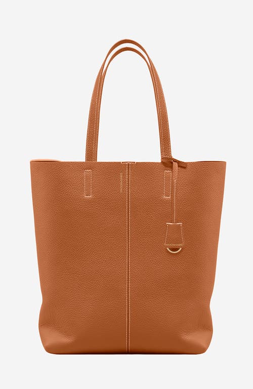 MAISON de SABRÉ Tall Leather Soft Tote in Pecan Nude at Nordstrom