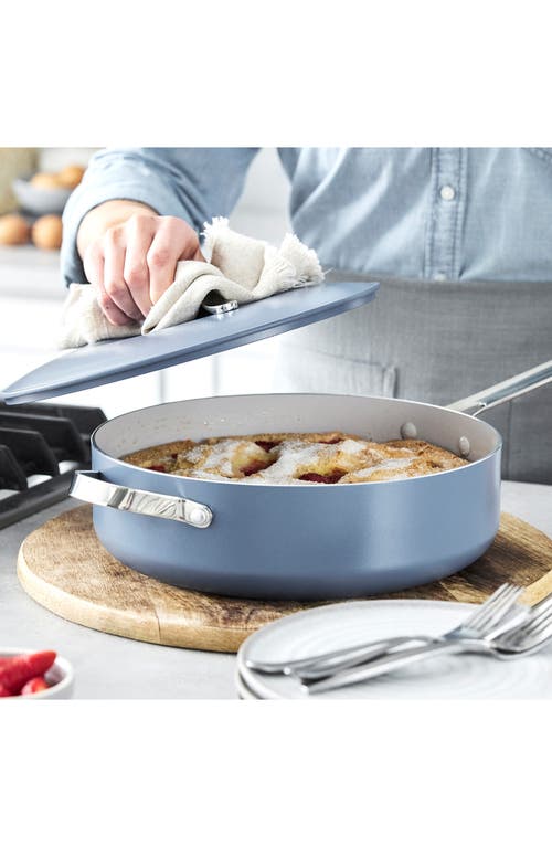 Greenpan Nova 10-piece Ceramic Nonstick Cookware Set In Blue Nova
