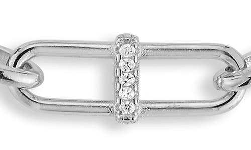 Sphera Milano Cz Chain Bracelet In Silver
