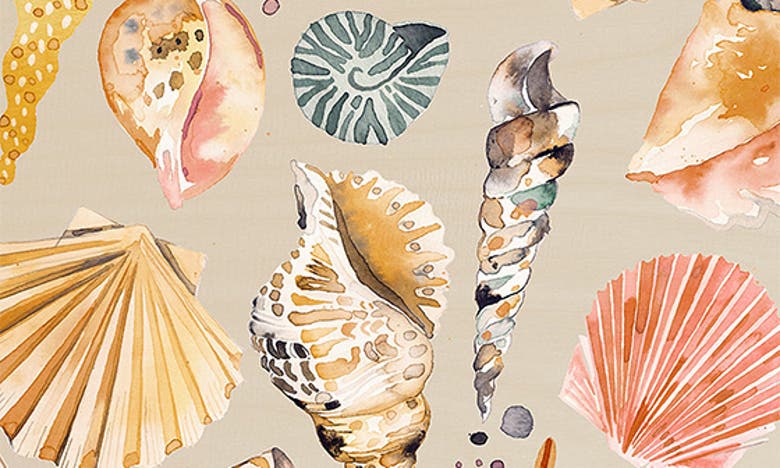 Deny Designs Sea Shells Sand Cutting Board In Beige