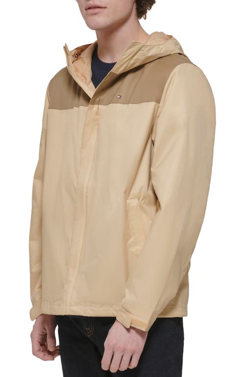 TOMMY HILFIGER TOMMY HILFIGER HOODED RAIN SLICKER JACKET 