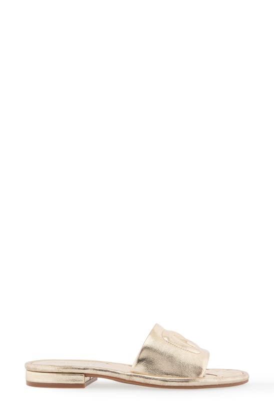 Shop Aerosoles Jilda Slide Sandal In Soft Gold