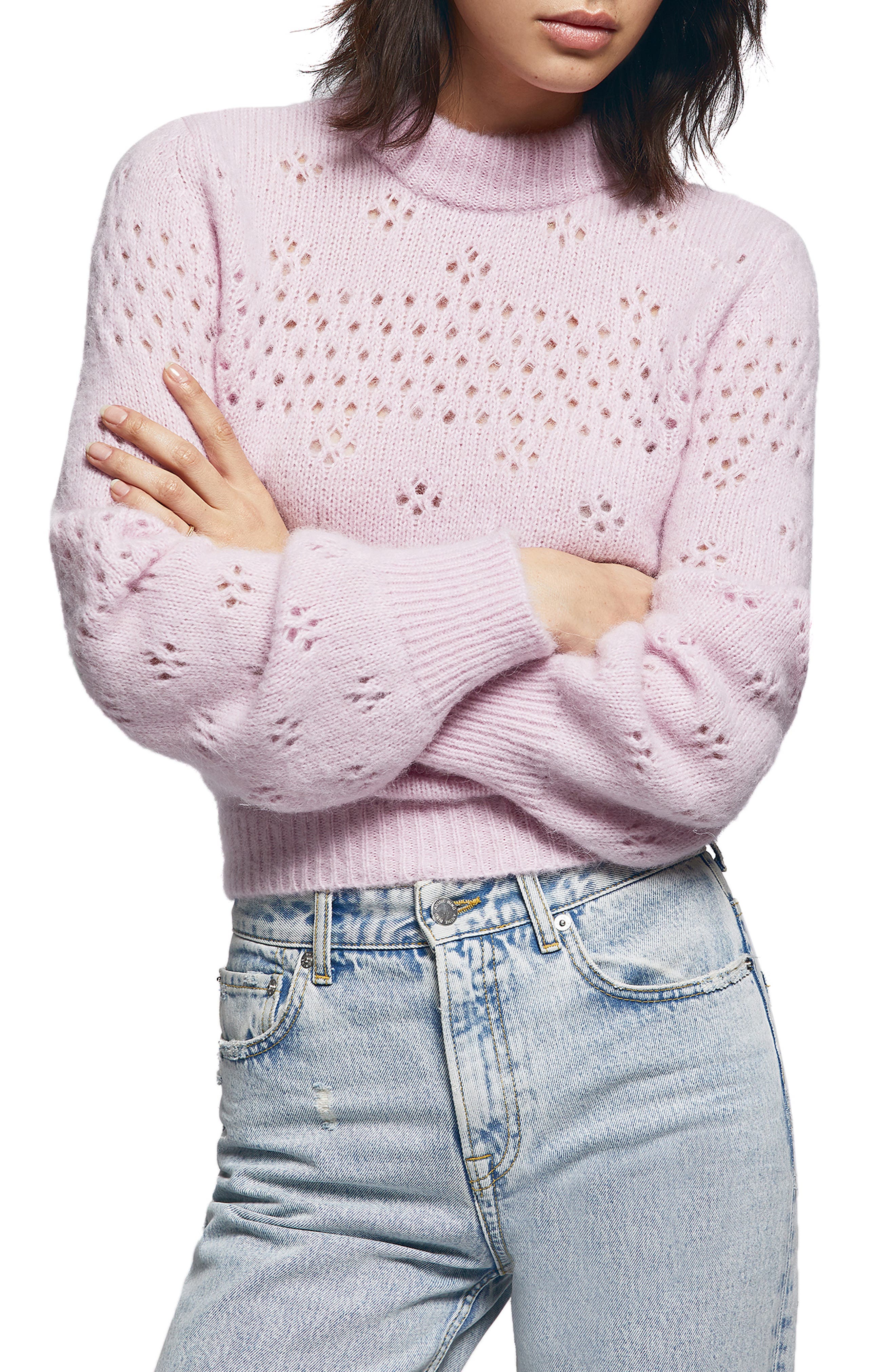 anine bing pink sweater