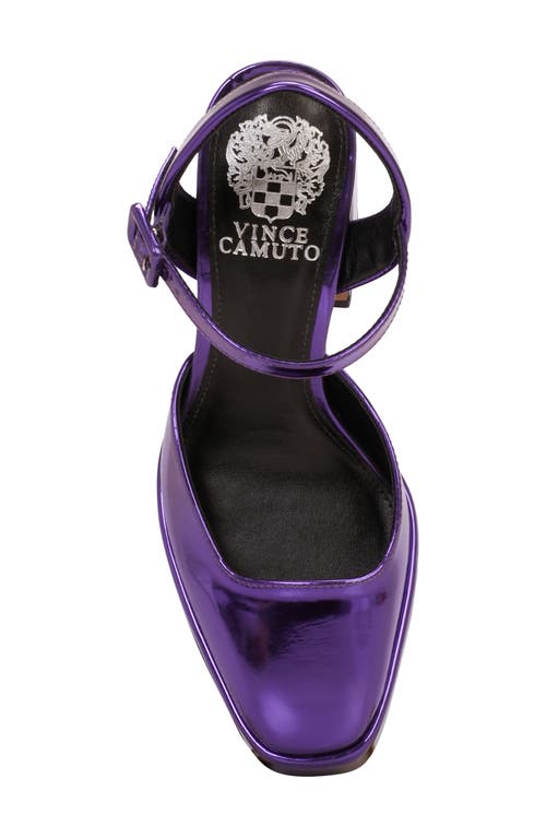 Vince Camuto Martich Ankle Strap Platform Pump In Party Purple