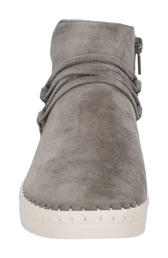 Shop Bella Vita Falynn Ankle Boot In Grey Suede Leather