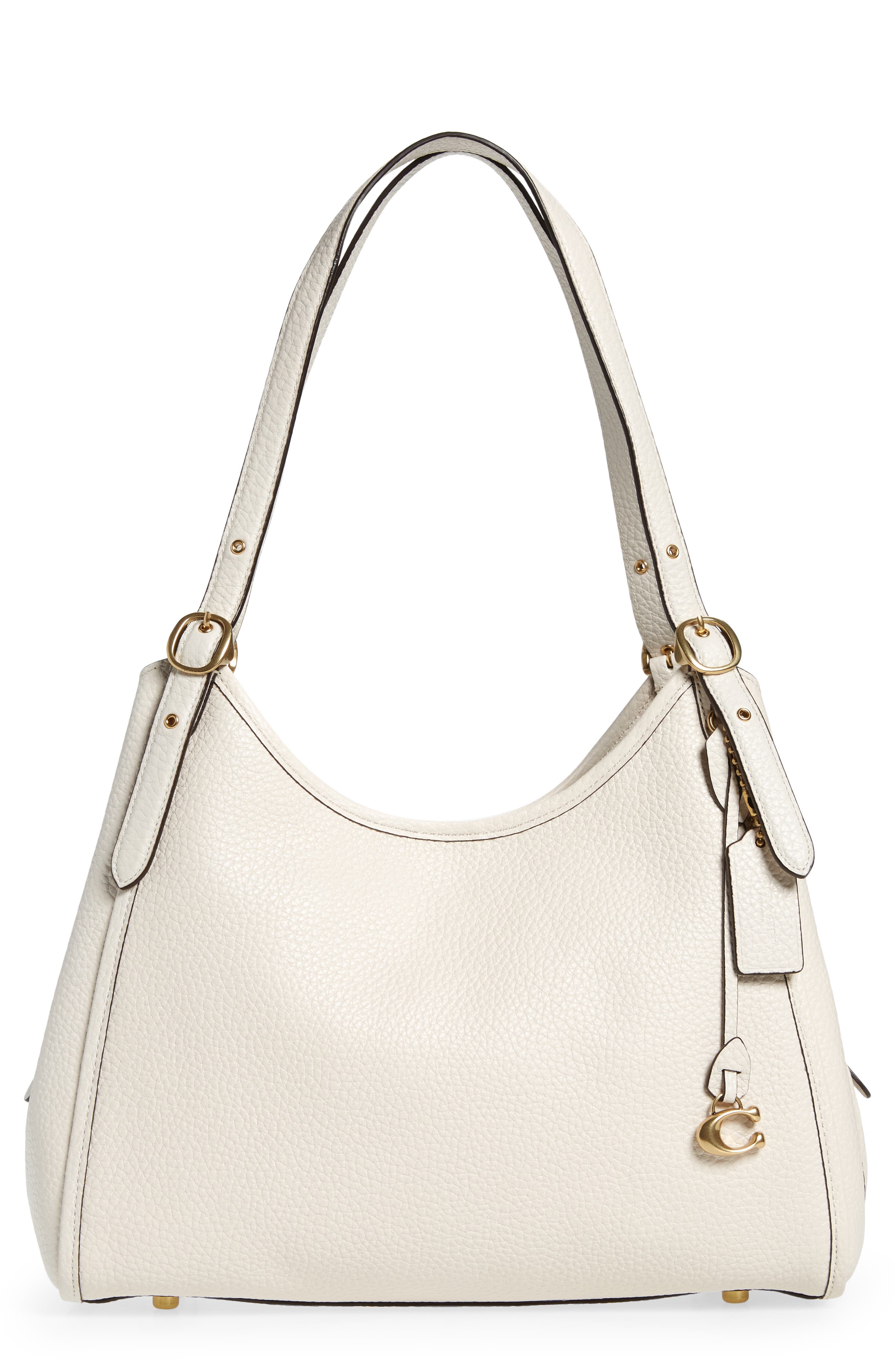 Valextra Leather Shoulder Bag in Ivory Womens Bags Shoulder bags White 
