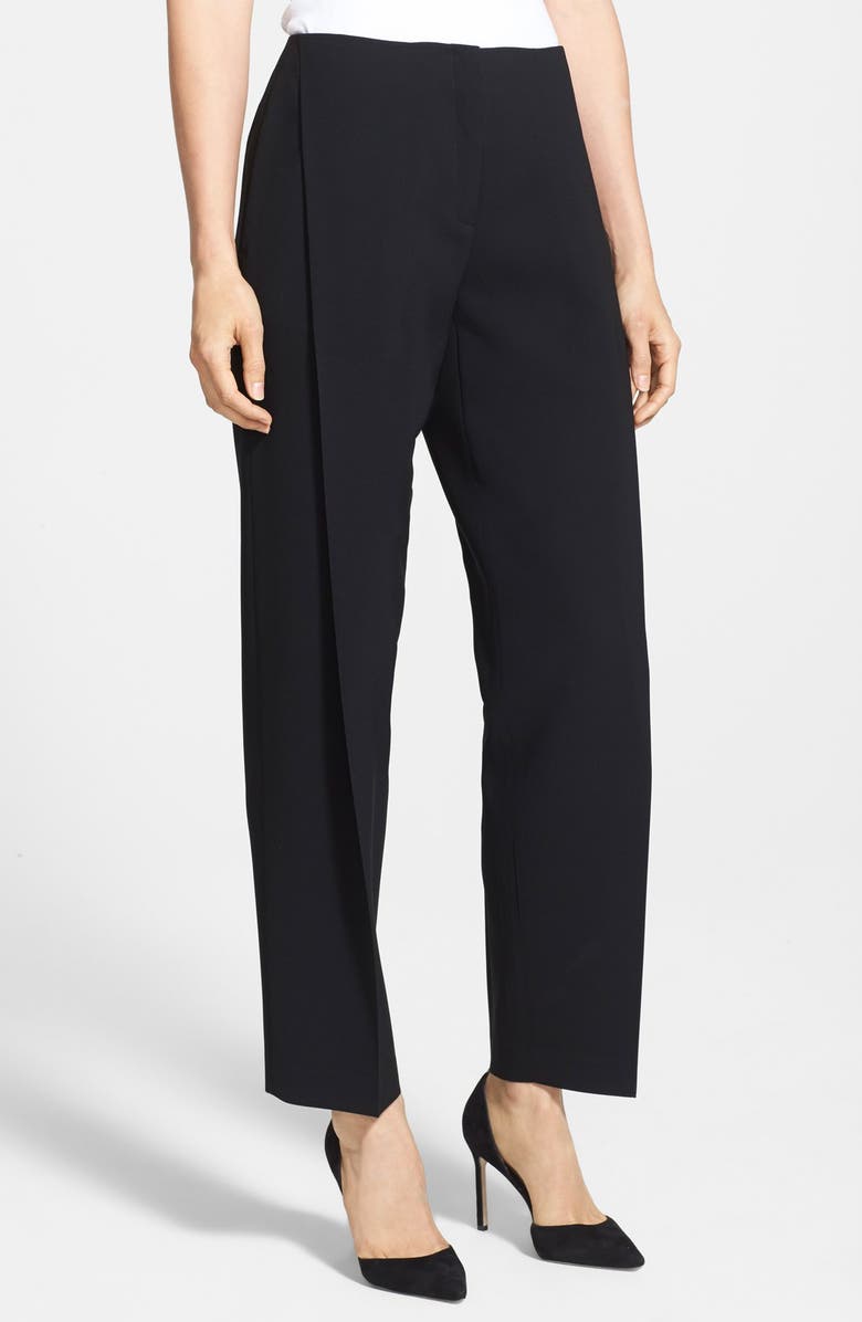 Lafayette 148 New York 'Finesse' Pleat Crepe Ankle Pants | Nordstrom