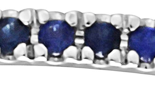 Bony Levy 18k Gold El Mar Semiprecious Pavé Ring In 18k White Gold - Sapphire