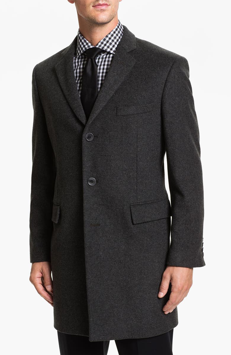 JOHN VARVATOS STAR USA Newton Topcoat, Main, color, Grey