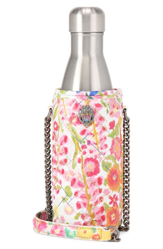 Kurt Geiger Floral Couture Water Bottle & Jacket In Yellow