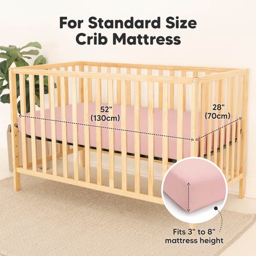 Shop Keababies 2-pack Isla [protect+] Waterproof Crib Sheets In Rose