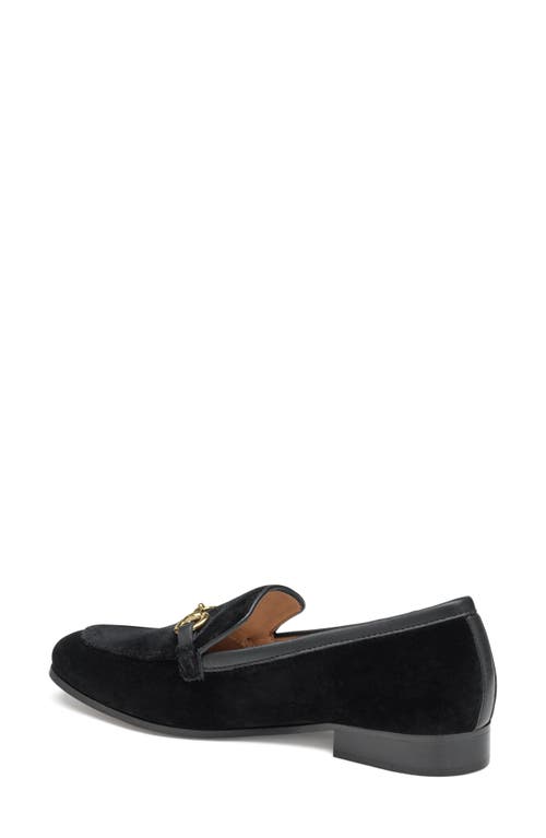 Shop Johnston & Murphy Ali Bit Loafer In Black Velvet