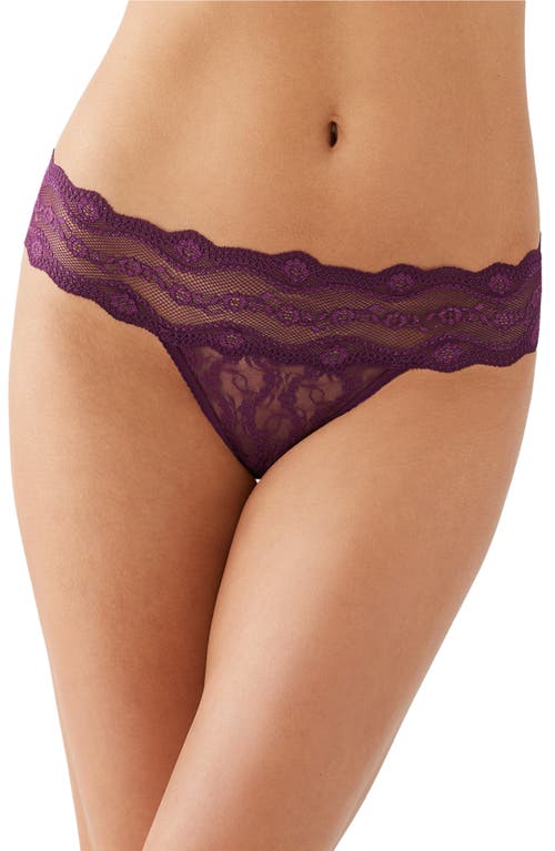 b.tempt'D by Wacoal 'Lace Kiss' Thong in Potent Purple 