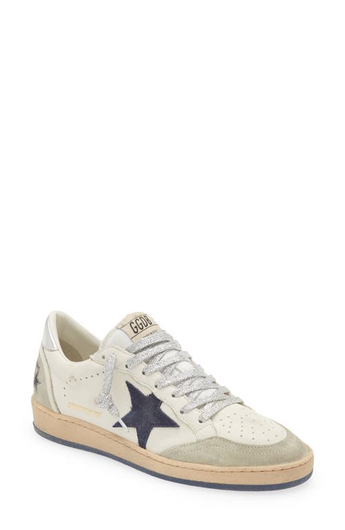 Golden Goose Ball Star Low Top Sneaker In White/ice/navy