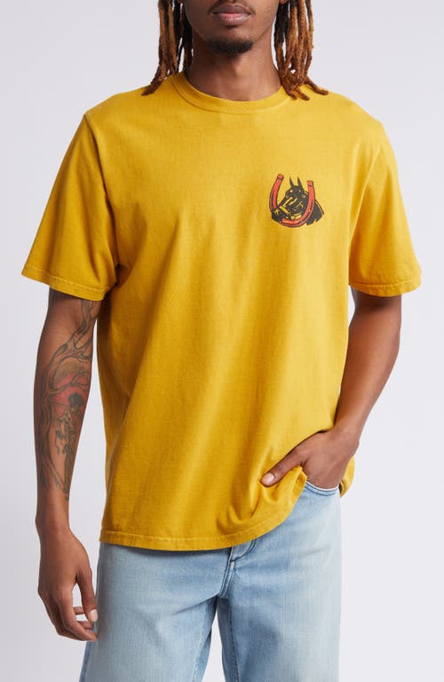 Valley Riders Graphic T-Shirt in Sun Faded Yellow