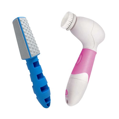 Pursonic Advanced Facial And Body Cleansing Brush + 3 In 1 Callus Remover Bundle In Pink