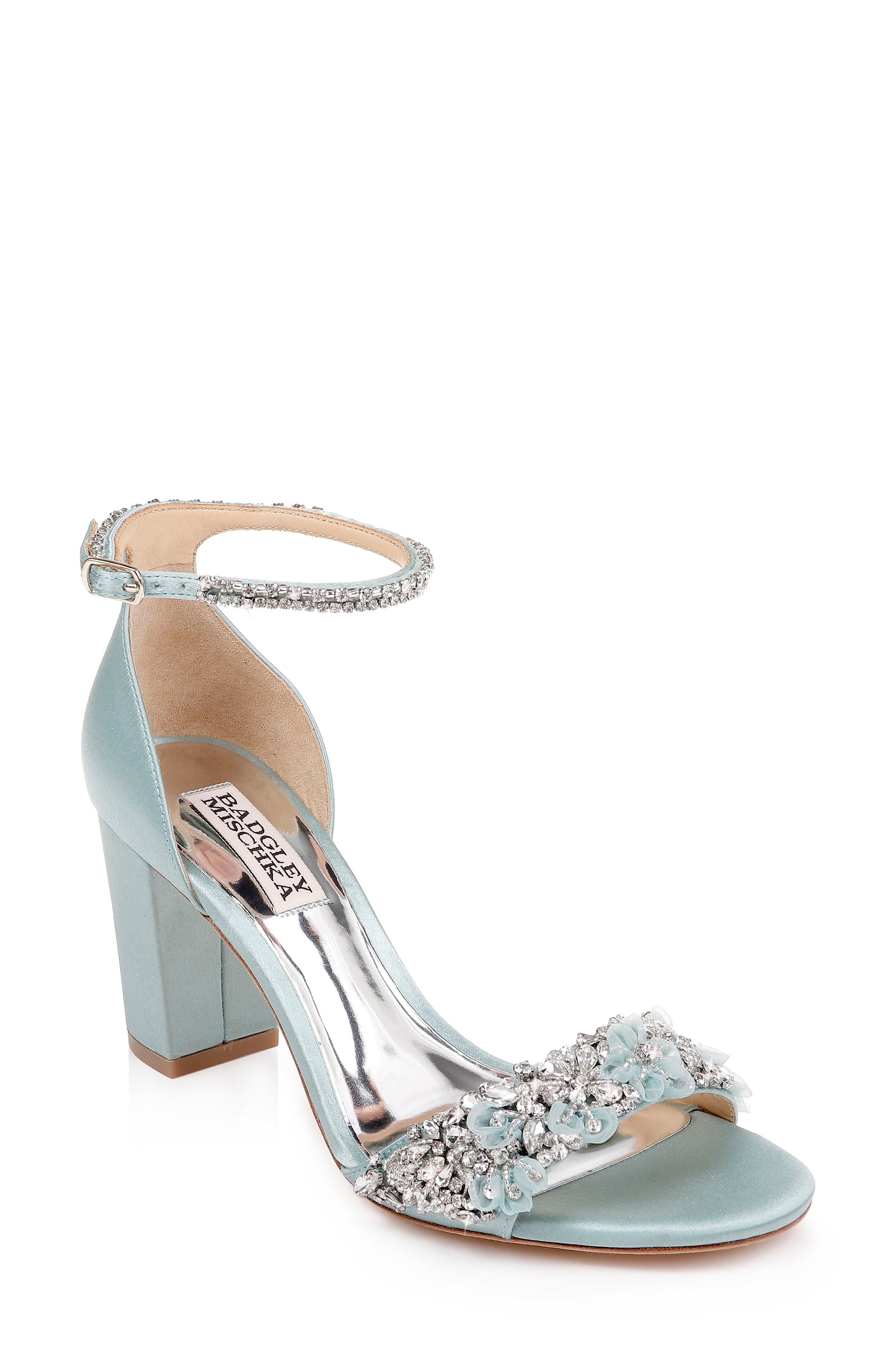 badgley mischka finesse embellished ankle strap sandal