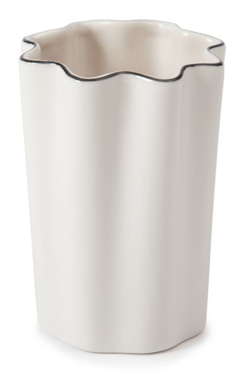 Shop Kassatex Le Marais Tumbler In White/black