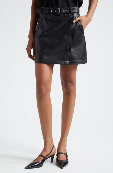 Women s Black Leather Faux Leather Skirts Nordstrom