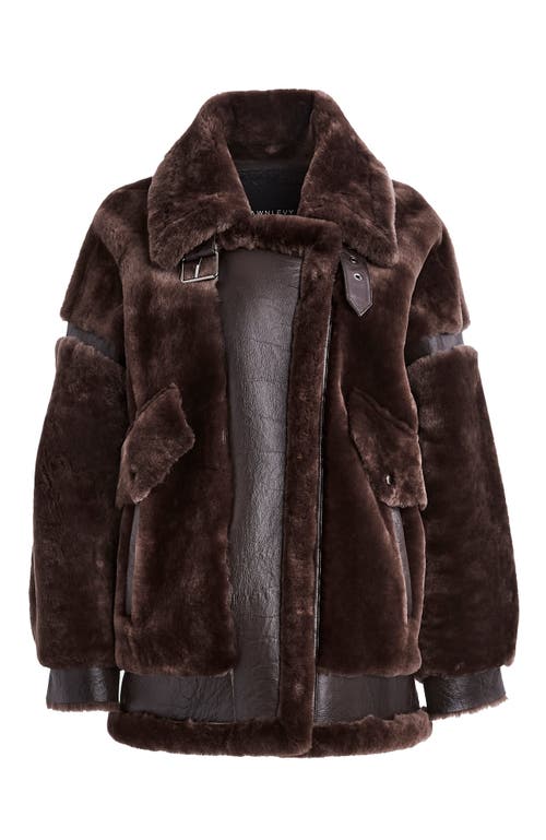 Shop Dawn Levy Sean Coat In Chocolate