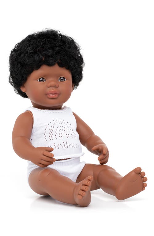 Miniland African American Boy Baby Doll in Baby Boy at Nordstrom