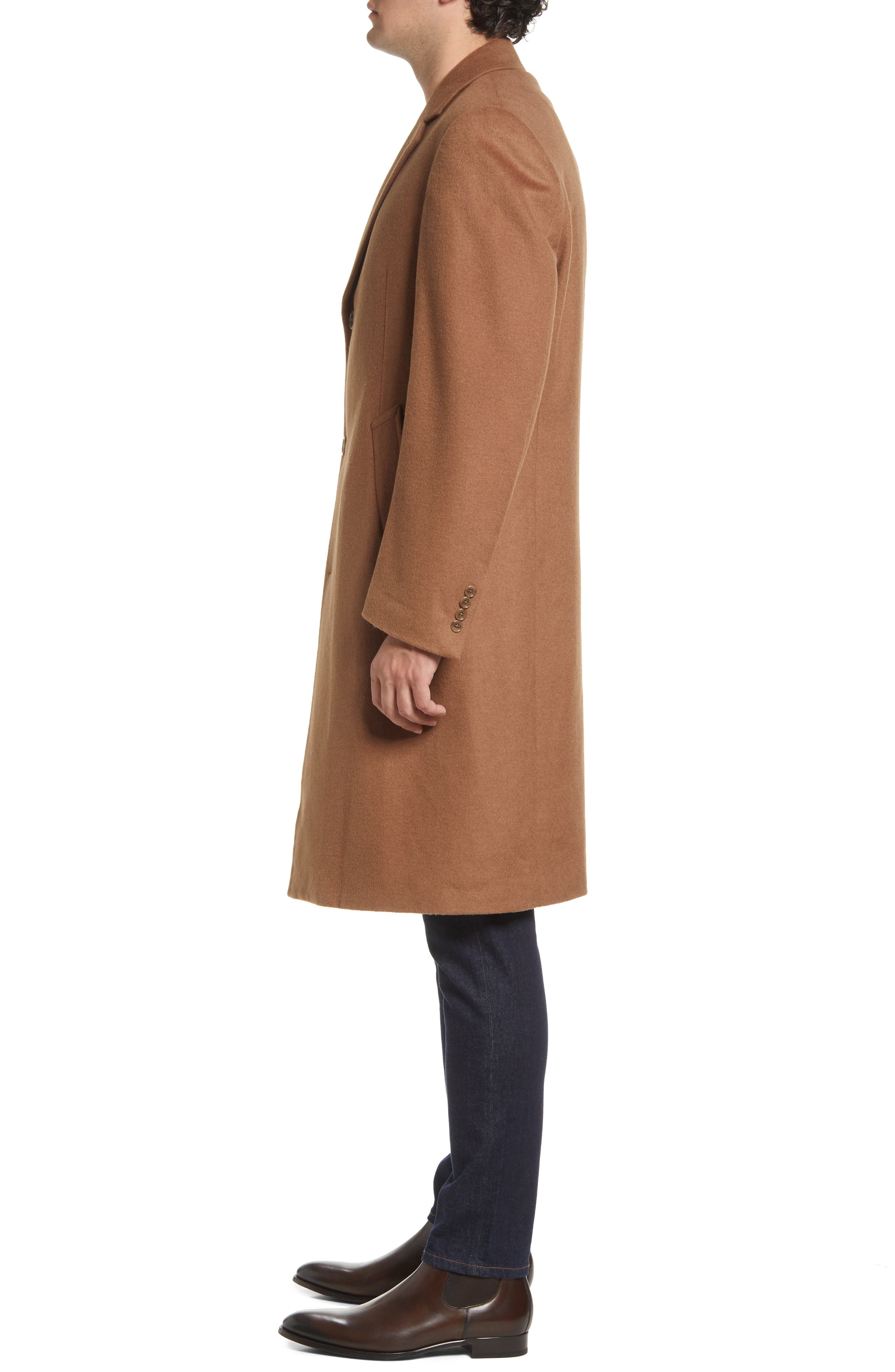 Daniel Hechter Simon Wool Blend Topcoat in Camel