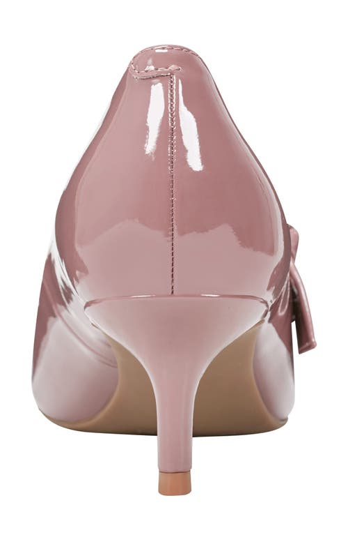 Bandolino Medley 3 Womens Patent Kitten Mary Jane Heels In Medium Pink