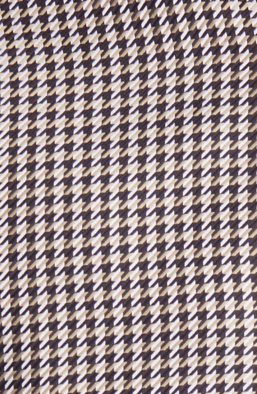 Shop Hugo Boss Boss Hank Slim Fit Houndstooth Dress Shirt In Med Beige/black