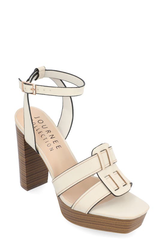 Journee Collection Tru Comfort Foam Mandilyn Platform Sandal In Bone