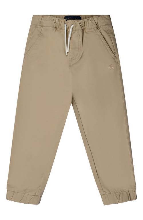 Brooks Brothers Kids' Drawstring Cotton Twill Joggers Sand at Nordstrom,