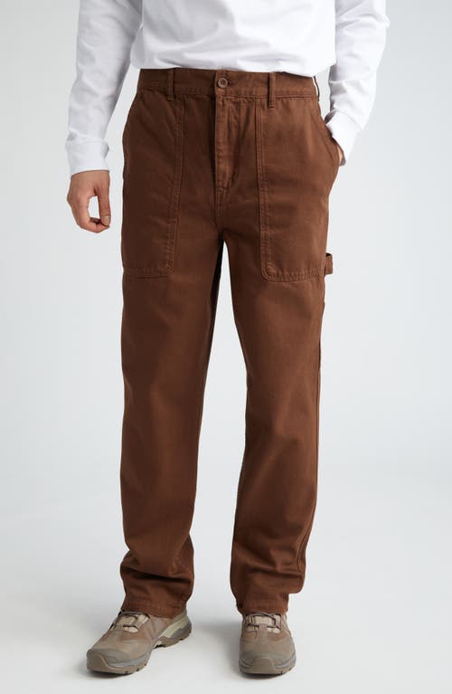 Broom Organic Cotton Twill Pants in Brown