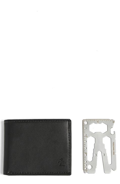 Leather Wallet & Card Tool Set