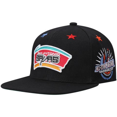Mitchell & Ness San Antonio Spurs NBA Core Basic Snapback Hat Adjustable  Cap - Black/Pink