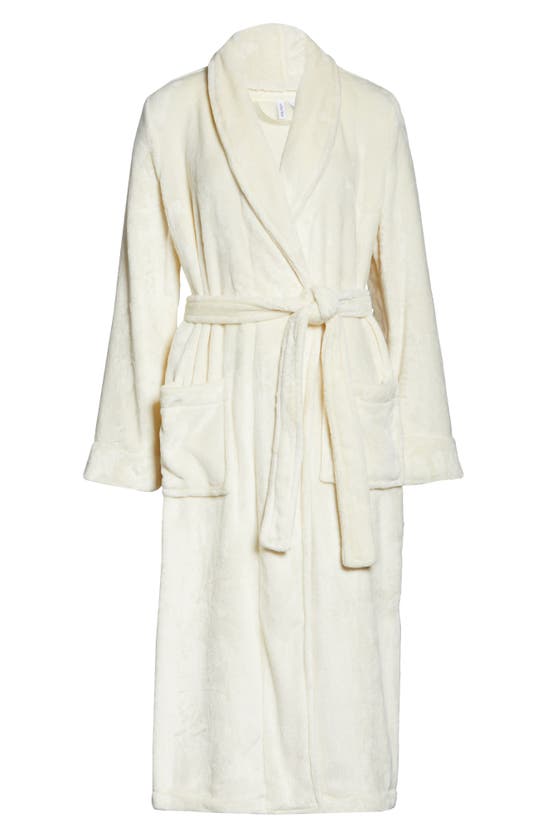 Shop Nordstrom Bliss Plush Robe In Vanilla
