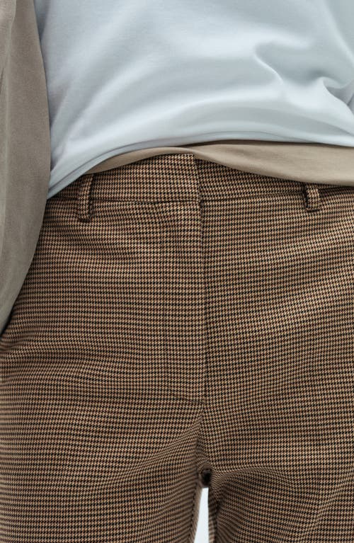 Mango Flat Front Skinny Pants In Brown