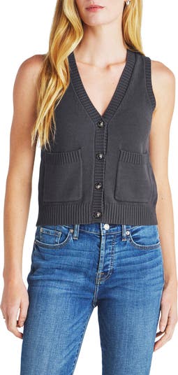 Rosalia Crew Neck Slim Fit Sweater Vest