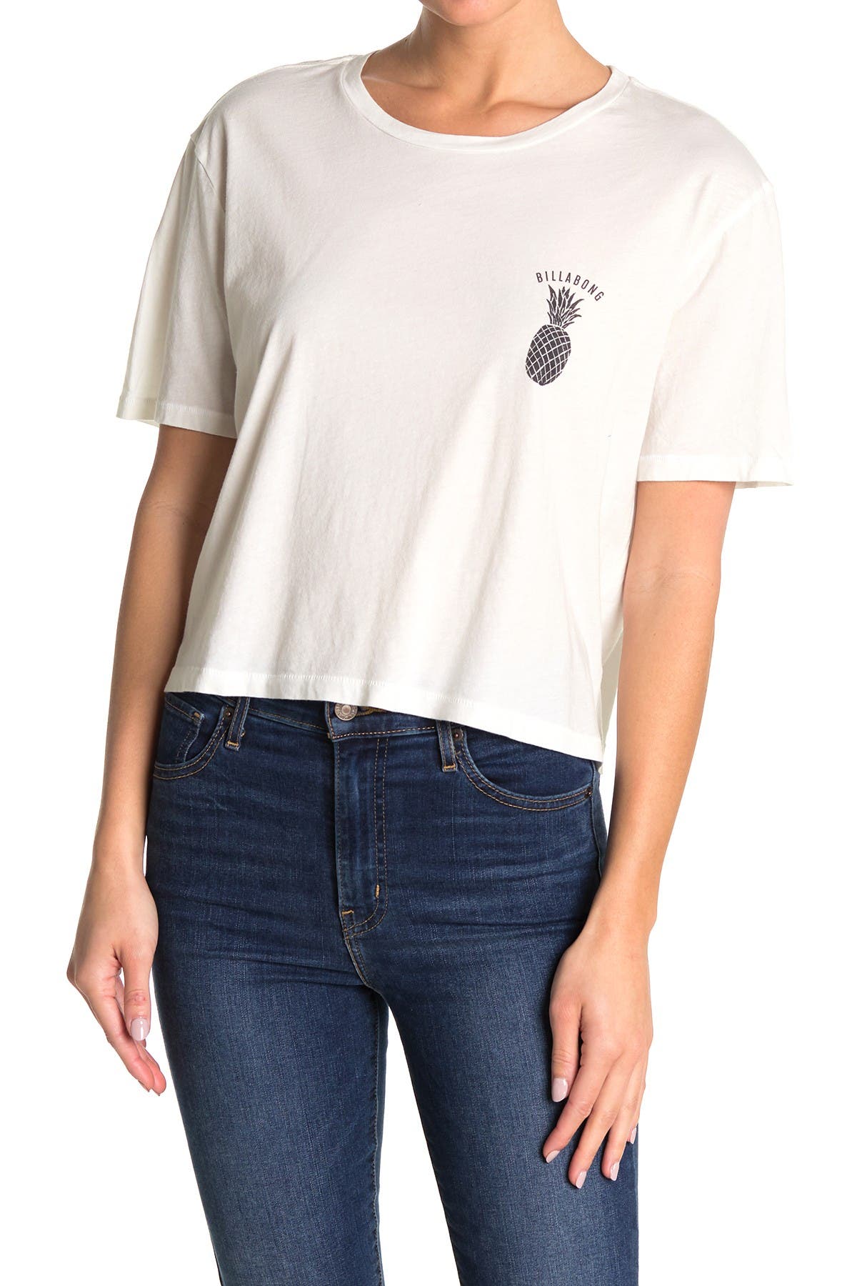 Billabong Dazed Day Cropped Tee In Natural5